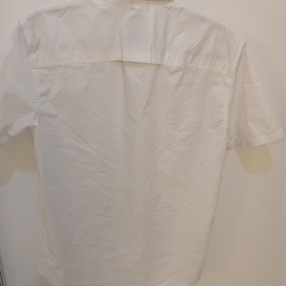 White Short Sleeve Men's Shirt - Picture 5 of 8